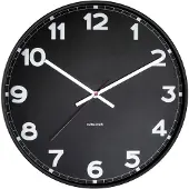 Karlsson Horloge murale, moderne, 40,6 cm de diamètre - modèle : KA5847BK