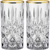 Nachtmann Verre à Long Drink Nachtmann Noblesse Gold 375 ml (2-Pieces)