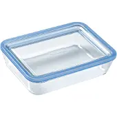 Pyrex Boîte de conservation avec couvercle "Zero Plastic", 0,8 litre, transparente