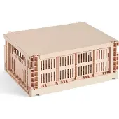 HAY Colour Crate Couvercle Métal Medium | Powder