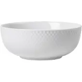 Lyngby Porcelæn Bol Rhombe White 15.5 Cm