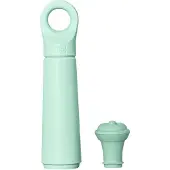 VacuVin Pompe à vin Loop avec 1 bouchon jade