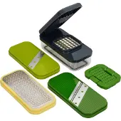 Joseph Joseph Accessoire de cuisine Multi-Prep Compact 4-en-1 Set pour hacher, raper et trancher
