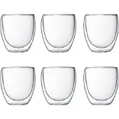 Bodum PAVINA Lot de 6 verres thermiques à double paroi - 250 ml