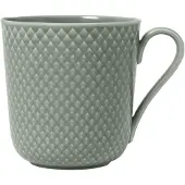 Lyngby Porcelæn Tasse Rhombe Earth Mug With Handle-39 Cl-moss