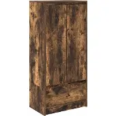 vidaXL Armoire avec tiroir chêne fumé 55,5x34x119,5 cm