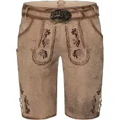Spieth & Wensky Pantalon folklorique 'Fredo' beige / marron