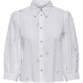 ONLY Chemisier 'ONLCandy' bleu clair / jaune d'or / blanc