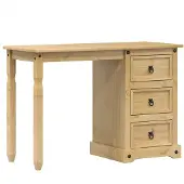 vidaXL Coiffeuse Corona 110x47x75 cm pin massif