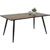 Hela Esstisch Sabine I - Oldwood / schwarz - Maß 160 x 90 x 76 cm