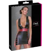 Cotelli Collection Party - Robe moulante rayée (noir-rouge) - L