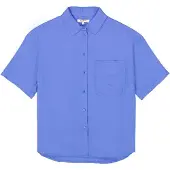 Garcia D50038 Short Sleeve Shirt Bleu S Femme