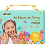 Avenir Autocollants pour ongles et tatouages Fleurs, +3 ans, Avenir
