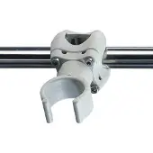 PLASTIMO Clip Pour Bouée de Sauvetage Blanc,Argent Blanc,Argent One Size