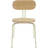 UMAGE Curious Chaise Salle à Manger Oak | Brass | Summer Shine