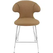 UMAGE Time Flies Tabouret de Comptoir Chrome | Sugar Brown