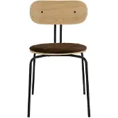 UMAGE Curious Chaise Salle à Manger Oak | Black | Teddy Brown