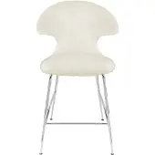 UMAGE Time Flies Tabouret de Comptoir Chrome | Teddy White