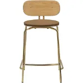 UMAGE Curious Tabouret de Comptoir Brass | Sugar Brown