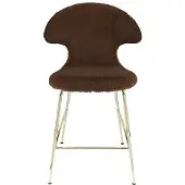 UMAGE Time Flies Tabouret de Comptoir Brass | Teddy Brown