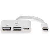 Nedis Concentrateur USB C avec 2 ports USB A et 1 port USB C