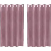 vidaXL Rideaux occultants 2 pcs rose foncé 140 x 140 cm velours