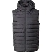 4F Hommes, Gilet, Weste, Noir, (S)