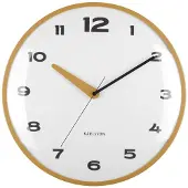 Karlsson - Horloge murale Brisk Dome - couleur ocre - Ø40cm