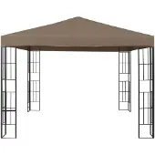 vidaXL Pavillon 3x3 m Taupe