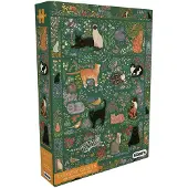 Gibsons Puzzle Tapestry Garden 1000 pièces chats fleurs