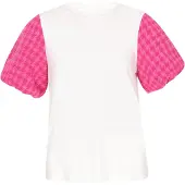 Usha Chemisier rose / blanc