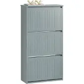 SoBuy Meuble à chaussures - - 61x26x120 cm - Gris