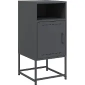 vidaXL Table de chevet anthracite 36x39x78 cm acier
