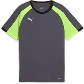Puma T-Shirt fonctionnel 'IndividualLIGA' graphite / citron vert / noir