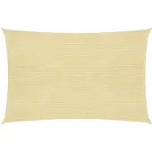 vidaXL Voile d'ombrage 160 g/m² Beige 5x8 m PEHD