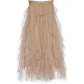 Vero Moda Jupe 'EVE' beige