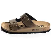 Bayton Pantoufle 'Atlas' sable / chocolat / bronze