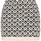 Faina Jupe noir / blanc cassé