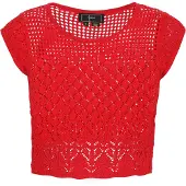 Faina Tops en tricot rouge