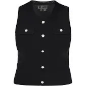 Faina Tops en tricot noir