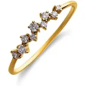 Lucardi Bague or / transparent