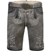 Marjo Pantalon folklorique gris chiné