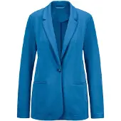 Goldner Blazer bleu cyan