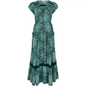 Apricot Robe d’été vert / jade / noir / blanc