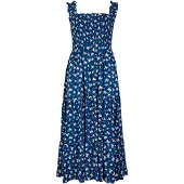 Apricot Robe bleu / rose
