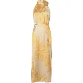Ana alcazar Robe de soirée 'Zea' jaune / blanc