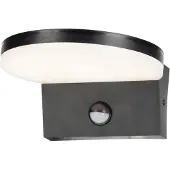 Rabalux Applique murale extérieure détecteur de mouvement 9W noir Batida