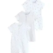 Next Barboteuse / body jaune / gris / rouge / blanc