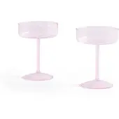 HAY Tint Coupe Verre - Lot de 2 Pink
