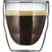 Bodum PILATUS, lot de 2 verres à double paroi, 0,08 l, transparents